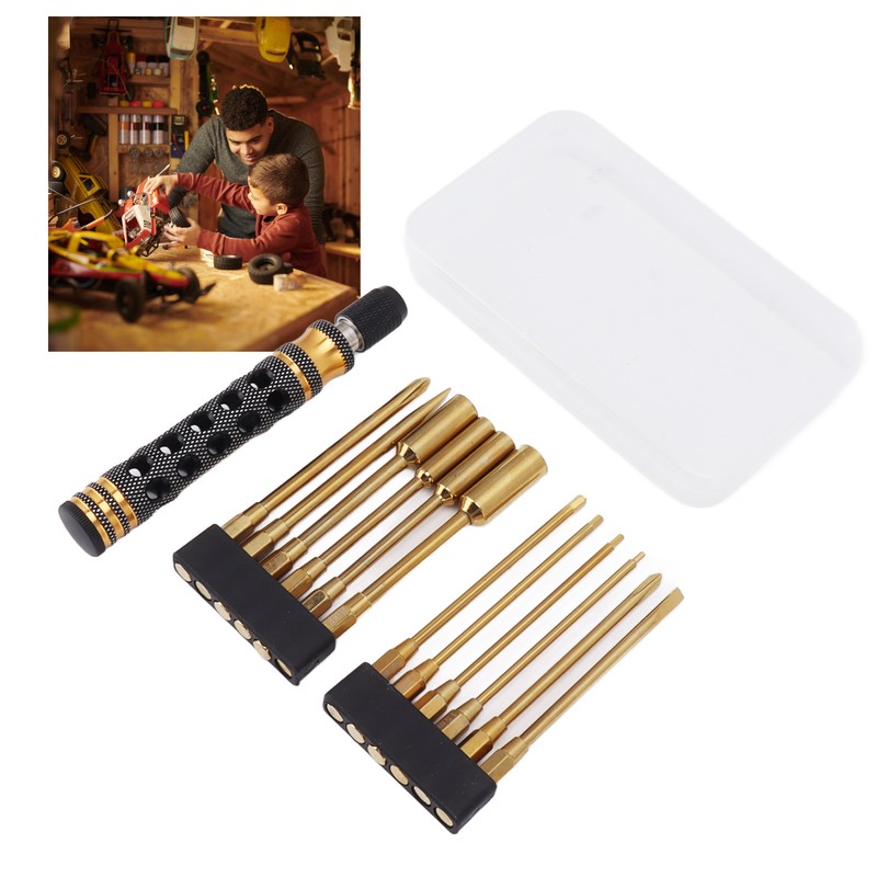 Screw Driver Repair Tool Push Type 12 in 1 Ergonomic