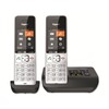 Gigaset Comfort 500A Duo Analogue Telephone, Silver/Black, 2 Handsets