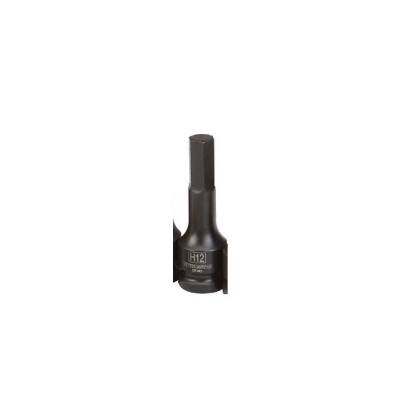 PITTSBURGH Pro 1/2 in. Drive Metric Impact Hex Socket 12mm
