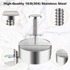 Stainless Steel Burger Press, Adjustable Hamburger Patty Maker, Meat Patty