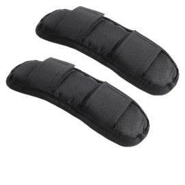 Shoulder Strap Pad, 2 Pack Straps Pads, Str ap Pad, Soft Shoulder Str ap P ad, Extra Thick S houlder S trap P ad, Black Removable Universal Replacement for Luggage Bags, S houlder Bags, Guitar S traps