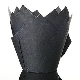Bakerydirect 50 Standard Size Tulip Muffin Wraps Cases Colour Black