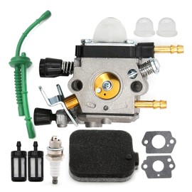 Ollanoos 42291200606 Carburetor Air Filter Kit, C1Q-S68G C1Q-S68E C1Q-S68D Carb Tune Up Kit with Fuel Filter Gasket Replacement for Stihl Leafblower BG45 BG46 BG55 BG65 BG85 SH55 SH85