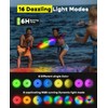 Xeuch 2 Pack Flying Disc, Glow Frisbee with 30 RGB