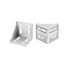 sourcing map 4Pcs Inside Corner Bracket Gusset, 57x57x59mm 6060 Angle