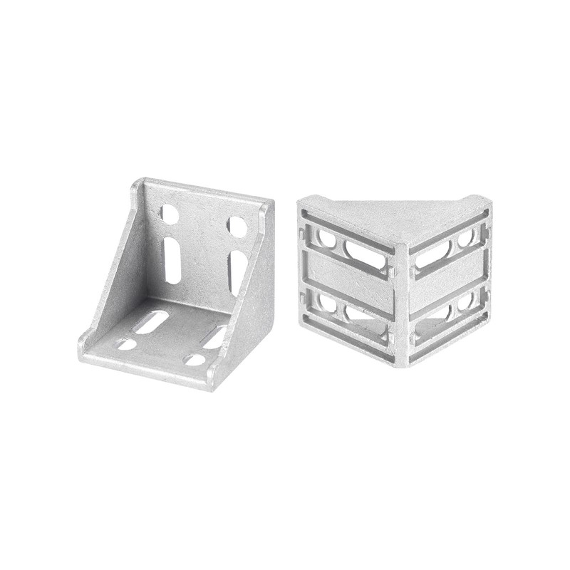 sourcing map 4Pcs Inside Corner Bracket Gusset, 57x57x59mm 6060 Angle