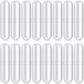 Barra de agitación magnética blanca con barra de agitación magnética con forma de anillo y mezclador magnético para laboratorio (16 piezas, 35 mm/1.38 pulgadas)