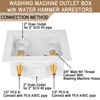 [1 Piece] Lingmfg Washing Machine Outlet Box PEX Crimp with