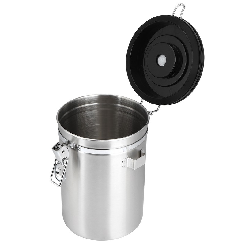 Stainless Steel Coffee Bean Airtight Canister Tea Dried Fruits Storage