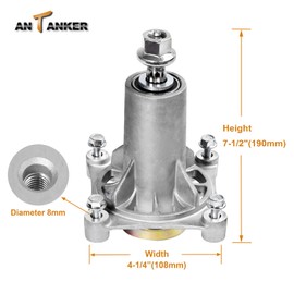Antanker 187292 187281 587819701 532187281 587253301 Spindle Assembly Fit for yth22v46 Spindle for Husqvarna AYP Crafts Man 42" 46" 48" 54" Lawn Mower Deck(2 Pack)