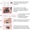2 Sheets Style 4D Hair-like Eyebrow Tattoo Stickers Waterproof Eyebrow