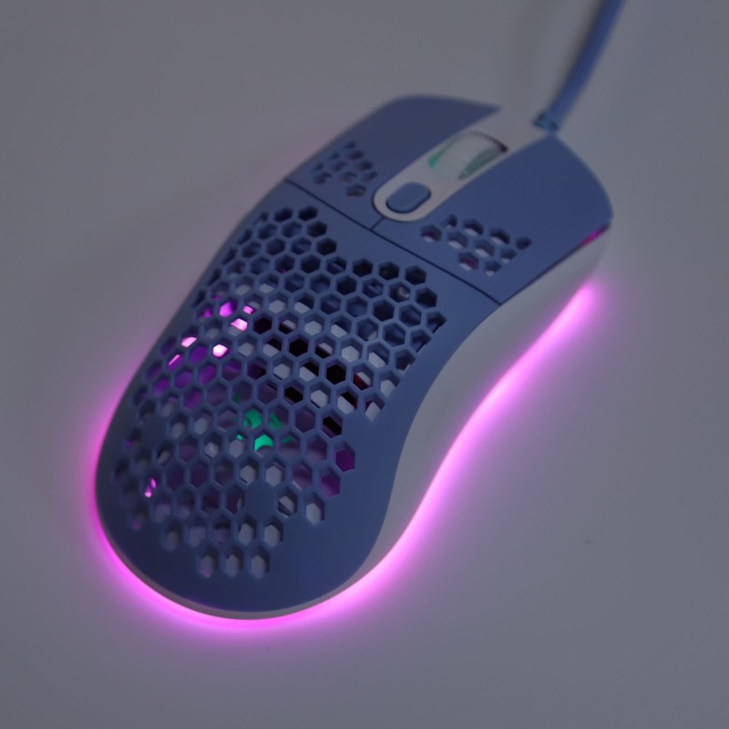 RGB Mouse Cellular Hollow Design Lightweight Wired Backlight 12000DPI 6