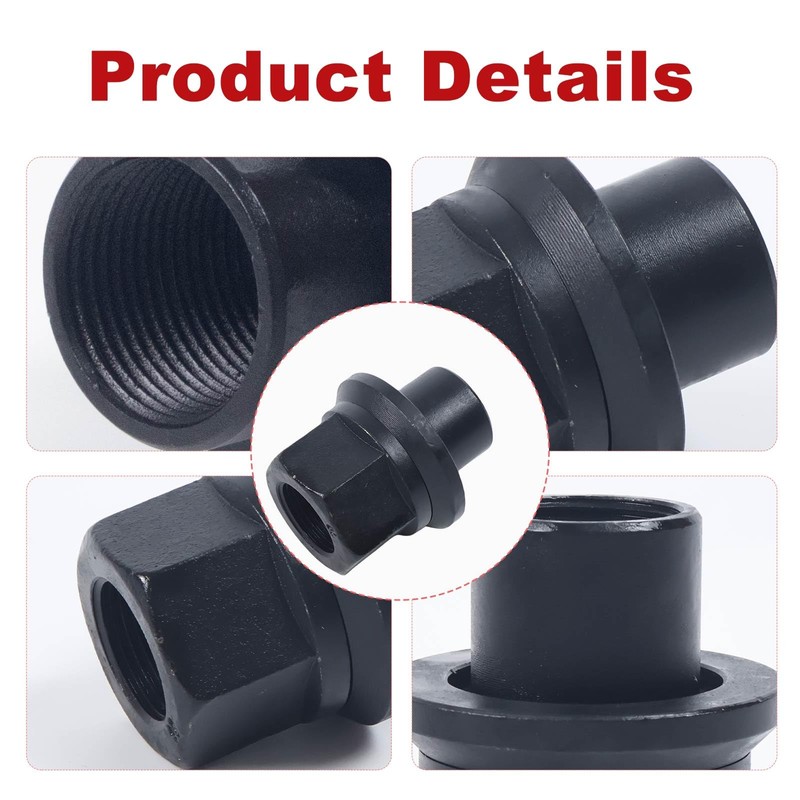 6 Pack Two-Piece 19mm Sleeve Wheel Lug Nuts Fit for