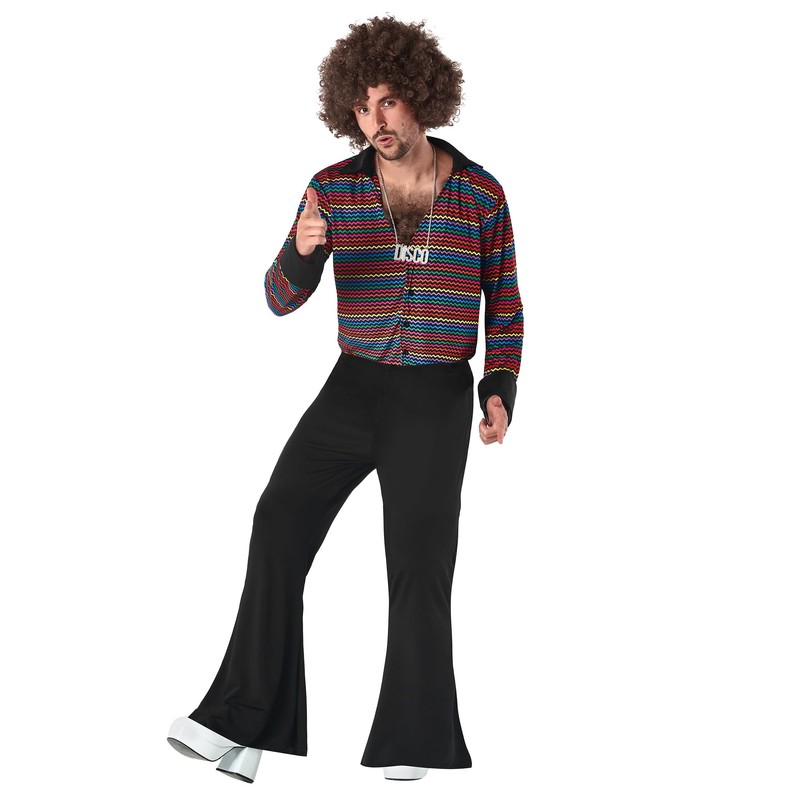 Fun Shack 70s Disco Suit for Men, Costume for Carnival