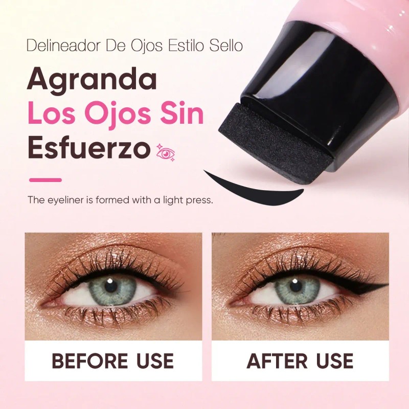 Delineador De Ojos Impermeable Con Doble Sello,one-step Peel
