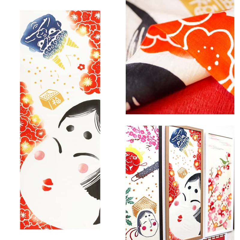 airashika airasi? Japanese goods Note dyed Hand Towel "大福 節分