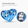 30KN Pulley, Double Bearing Aluminium Climbing Pulley, Aerial Work Equipment