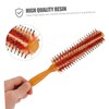 Vaguelly Hair Curling Comb with Wooden Handle Round Brush for