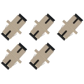 SC-SC Simplex Multimode Fiber Optic Adapter Coupler Pack of 5