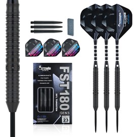 Formula Sports Darts with Metal Tip 90% Tungsten Steel Darts Pack of 3 Professional Steel Darts in 21, 22, 23, 24 g