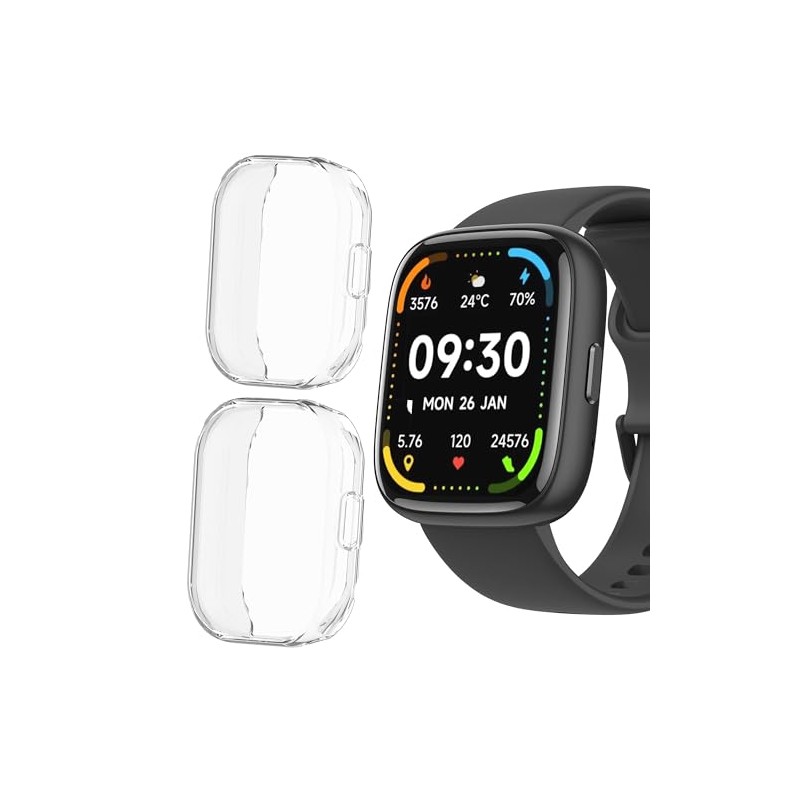 IDW26 Smart Watch Case, Lamshaw TPU Case with Screen Protector
