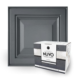 Nuvo Earl Grey Cabinet Makeover Kit - Easy DIY 7-Piece Set, Classic Charcoal, Long-Lasting Finish