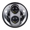 Wecade 5-3/4 5.75 Inch LED Hi/Lo Beam Headlight Motorcycle (chrome)