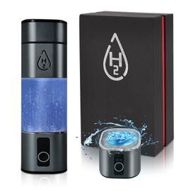 Hydrogen Water Bottle 280ml Portable Water Filter for Travel Purify Hydrogen Water Bottle Technology, 6120 PPB Hydro Water Ionizer Machine for Home with Gift Box