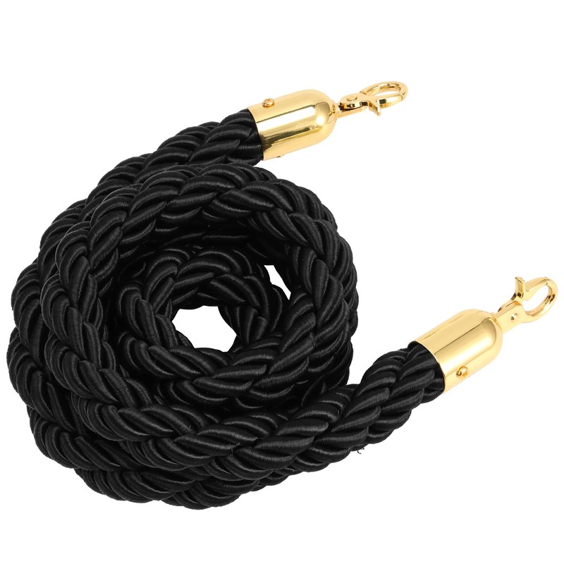 PINGEUI 4 Packs 4.9 Feet Stanchion Twisted Rope, Hemp Braided
