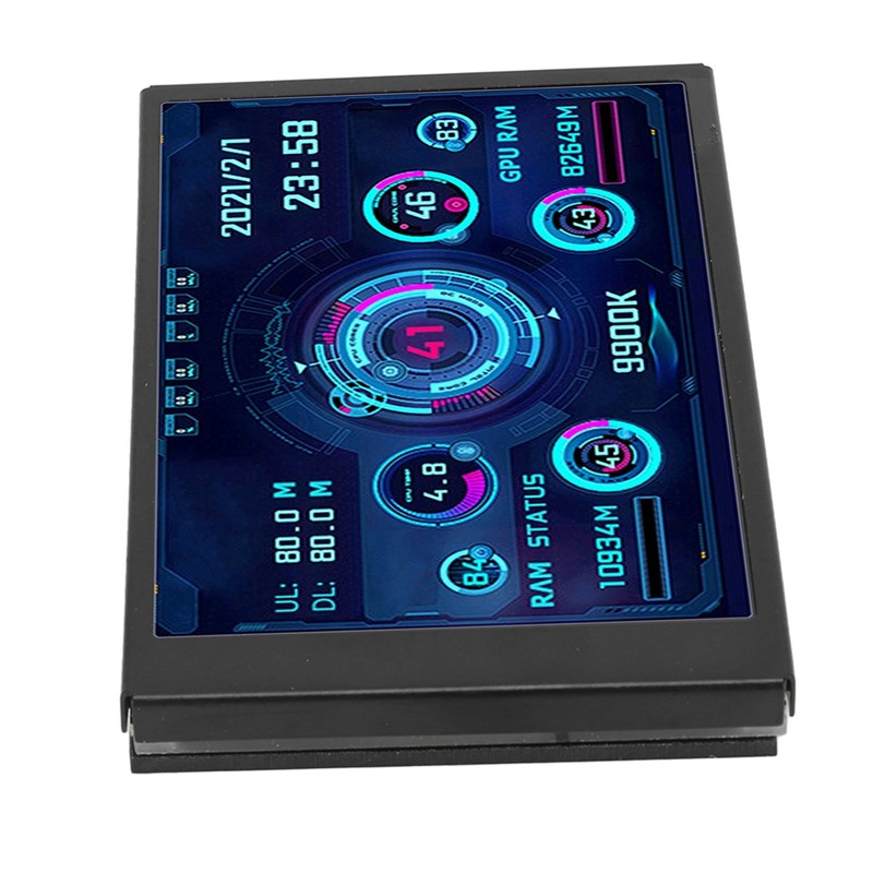 3.5in Computer Temp Monitor IPS Full View Display Small Screen