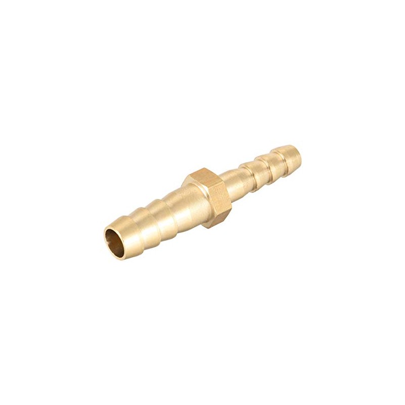 sourcing map Straight Brass Barb Fitting Reducer, Fit Hose ID
