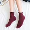 DOOVID Ruffle Crew Socks Cute Ankle Socks for Women Girls