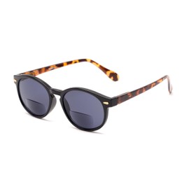 Readers.com Reading Sunglasses: The Drama Bifocal Reading Sunglasses, Acetate round Style for Men and Women