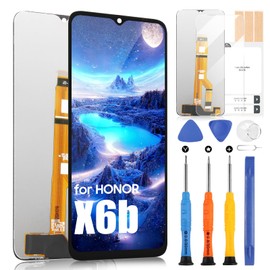 ARSSLY LCD Display für Honor X6b LCD-Bildschirm für Honor X6b JDY-LX1 JDY-LX2 6,56 Zoll (16,56 cm) Ersatzbildschirm Touchscreen Digitizer komplett montiert mit Reparaturset, schwarz, ohne Rahmen
