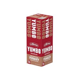 Old Wisconsin Yumbo Summer Sausage Snack Sticks, Ready to Eat, High Protein, Low Carb, Keto, Gluten Free, 20 Individually Wrapped 2oz Sticks, Honey Brown Sugar Turkey Flavor