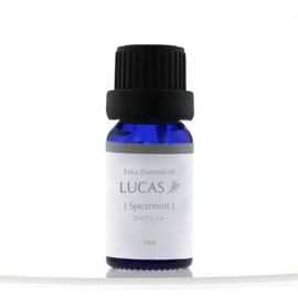 Spearmint Essential Oil / Aroma Oil, 0.3 fl oz (10 ml) (Enhances Concentration, Refreshing, Refreshing) 100% Natural Ingredients LUCAS Lucas