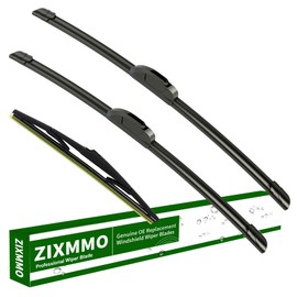 ZIXMMO 24"+19" windshield wiper blades with 12" Rear Wiper Blades Set Replacement for Dodge Journey 2009-2019 2020 -Original Factory Quality，Easy DIY Install (Set of 3)