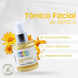 Vemare Cosmetics Tónico Facial De Árnica Calmante Piel Suave 100 ml