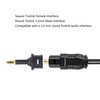 GELRHONR 3 Pack 3.5mm Mini Toslink Female to Jack Digital