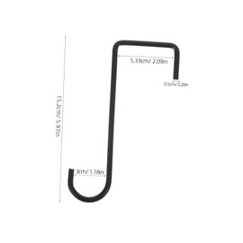 WHAMVOX 4-Pack Iron Flower Basket Hanger for Outdoor Wall Balcony Garden 6 Inches Black Heavy Duty