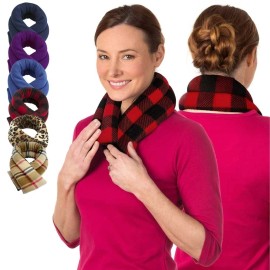 SunnyBay Microwave Heating Pad for Neck Shoulder Back-FlaxSeeds Filled 26x5 Inch - Buffalo 26x5 Inches