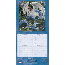 Dragon Witches 2025 Wall Calendar, 16-Month Fantasy Calendar — The Art of Nene Thomas, 12" x 12"