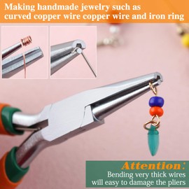 SPEEDWOX Concave Round Nose Piers 4.5" Round Concave Pliers Wire Looping Plier Wire Bending Tools For Diy Jewelry Making Hobby Projects Wire Wrapping Tools Round Nose Pliers For Jewelry Making
