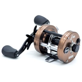 CAMEKOON X-Tribe Round Baitcaster Fishing Reel, Centrifugal Braking System Casting Reel, Solid Brass Main and Pinion Gears, ON/Off Line Out Clicker, 4+1 Stainless Steel Ball Bearings, Double Grips
