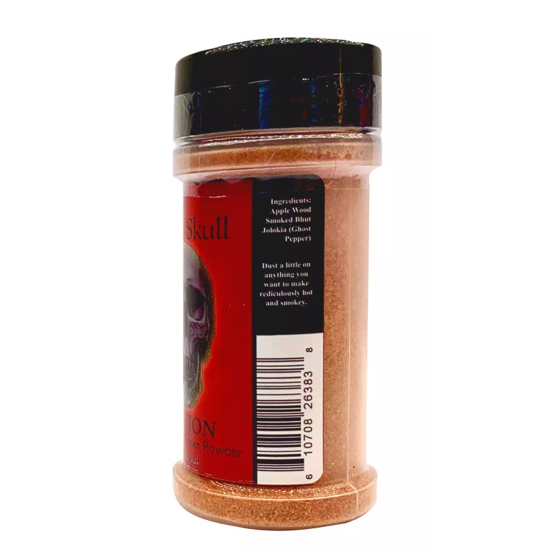 Wicked Tickle Black Skull Smoked Ghost Pepper Powder Hot Spice
