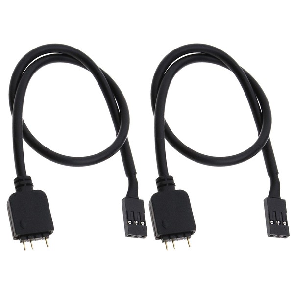 Create idea 2pcs 5V 3Pin to VDG RGB Conversion Line
