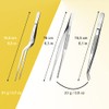 Cooking Tweezers Set of 3 Kitchen Tweezers for Decorating Food,