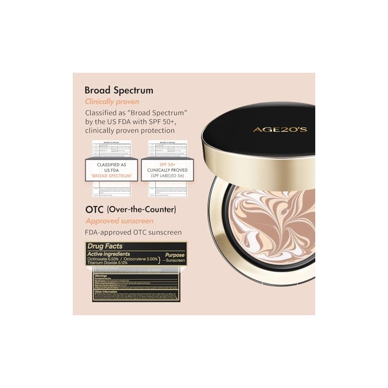 Age20 Signature Essence Pact Spf Paquete 29w Caramel Base Maquillaje