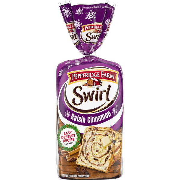 VAYNTR Swirl Raisin Cinnamon Breakfast Bread, 1 LB. Loaf Z