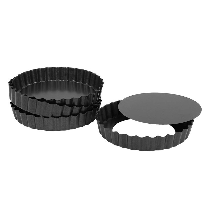 Xinzistar Pack of 4 Tartelette Moulds Mini Quiche Mould with